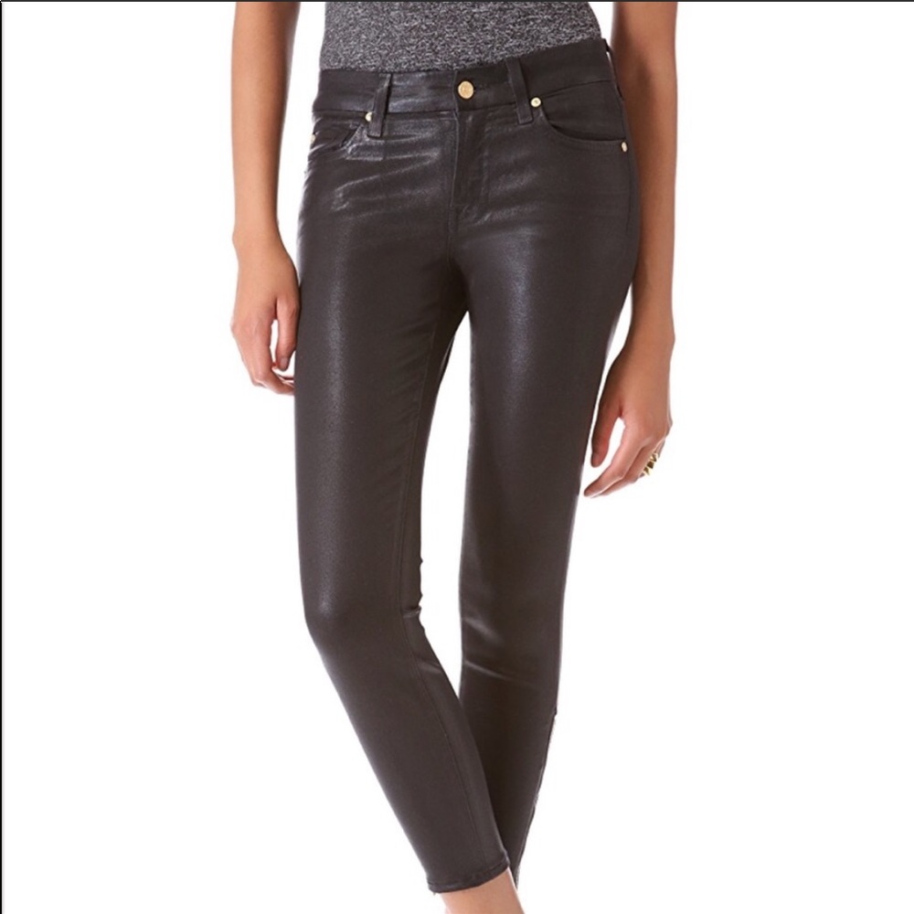 NWT 7 For All Mankind Skinny Coated Jeans